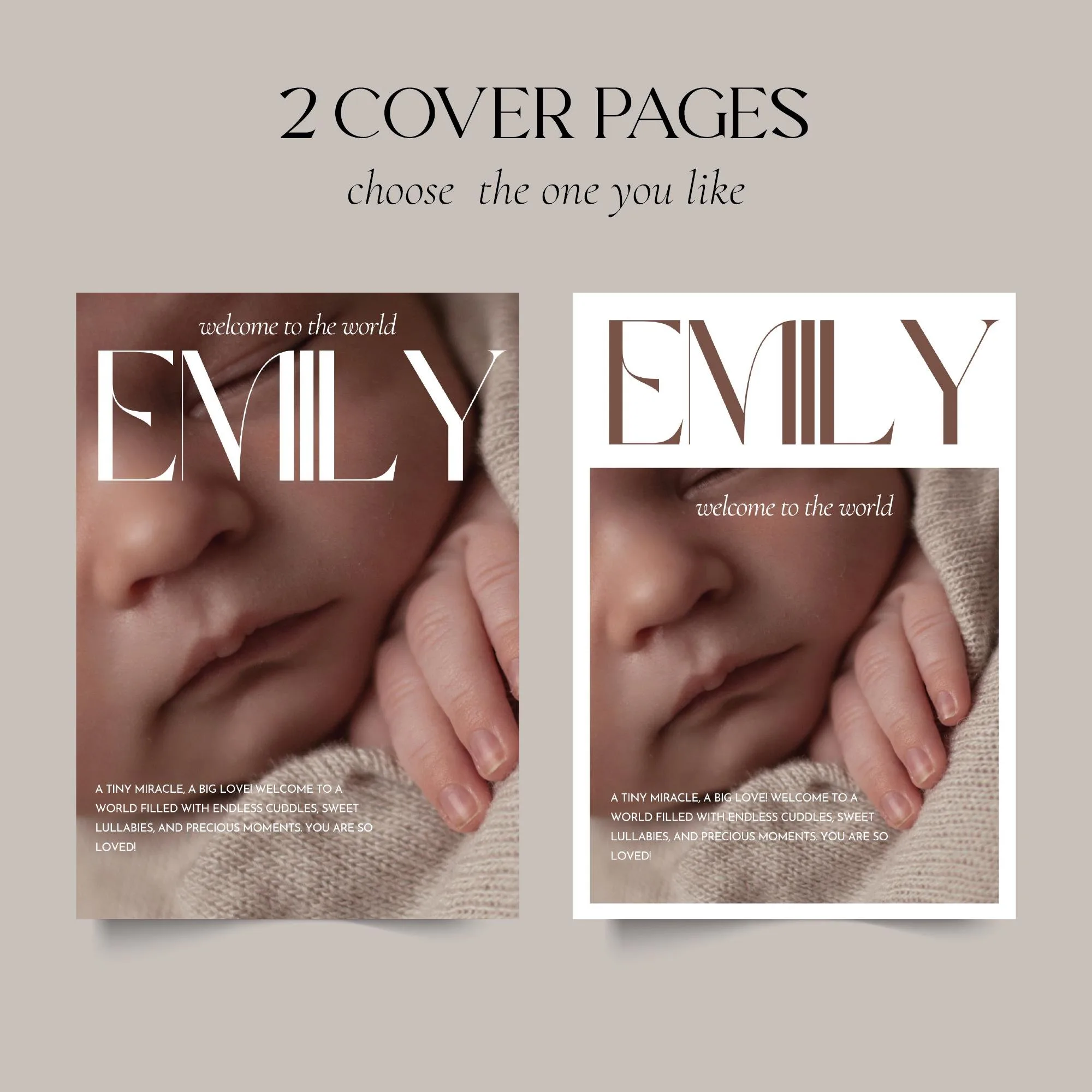 Newborn Baby Memory Magazine Template – 30 Pages – preview 4