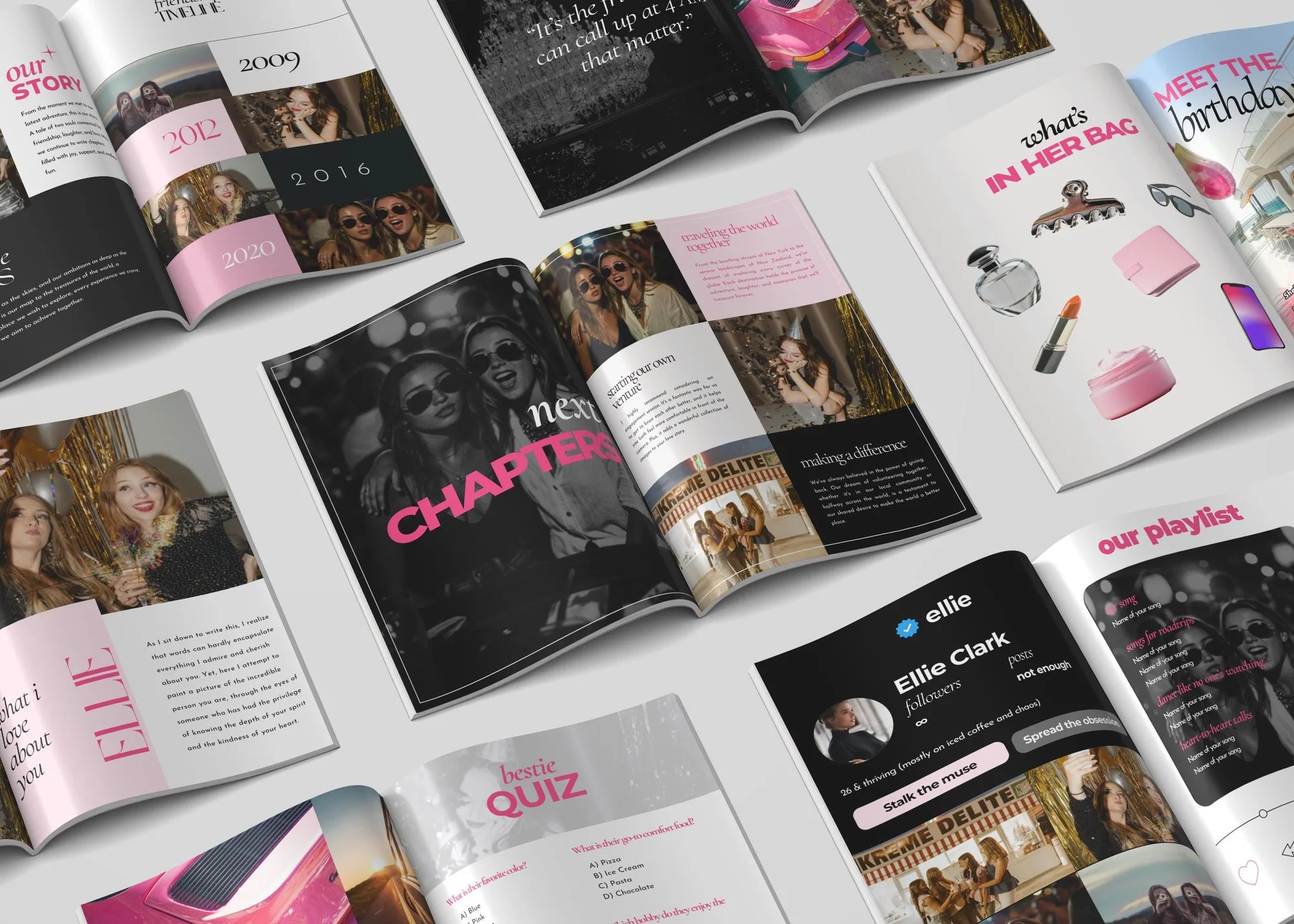 Best Friend Birthday Magazine Template – 40+ Pages – preview 2