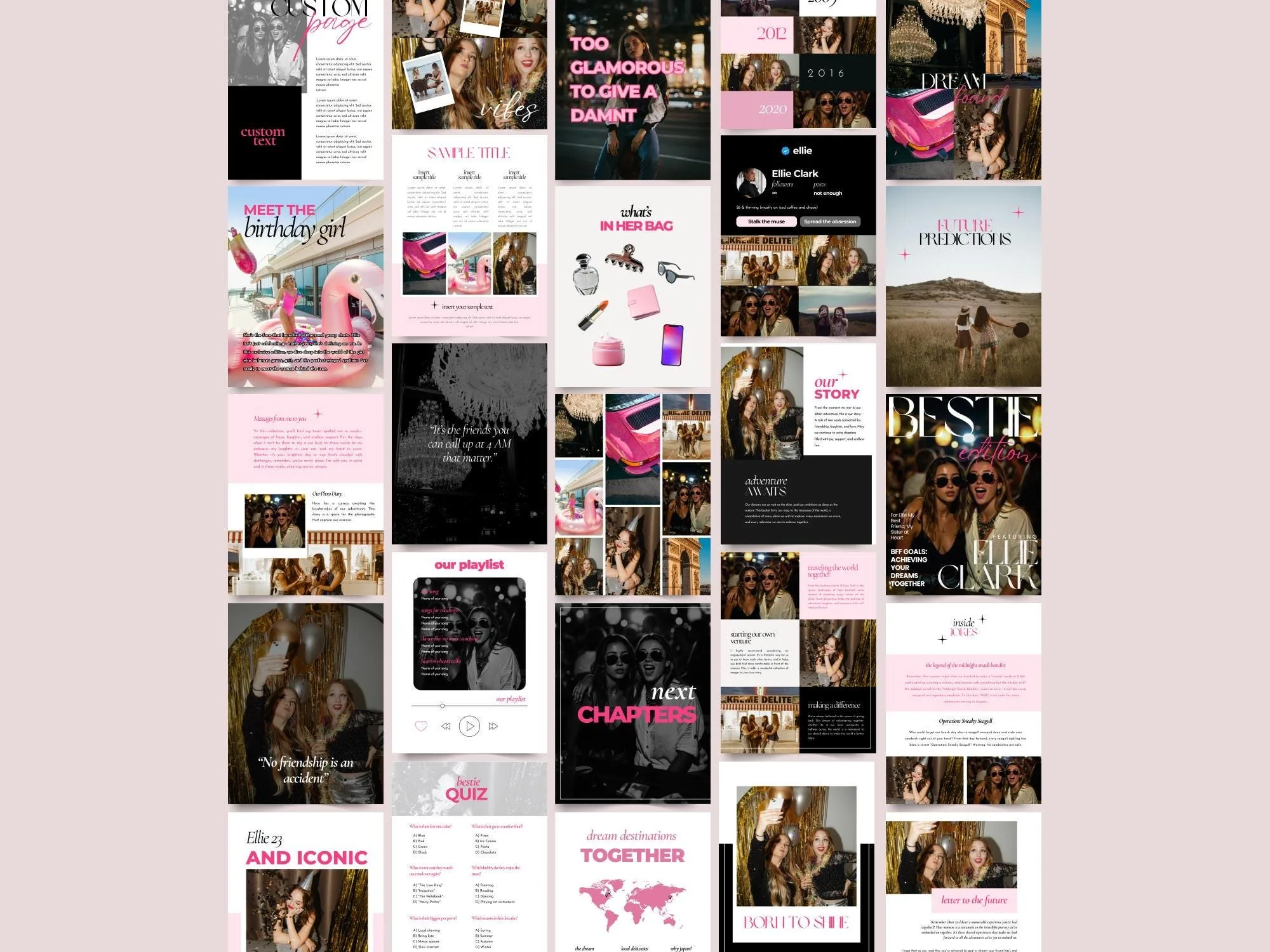 Best Friend Birthday Magazine Template – 40+ Pages – preview 4