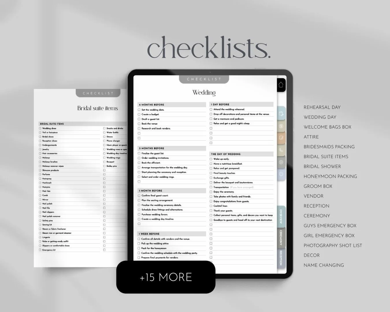 Digital Wedding Planner for Goodnotes – 300+ Pages – preview 8