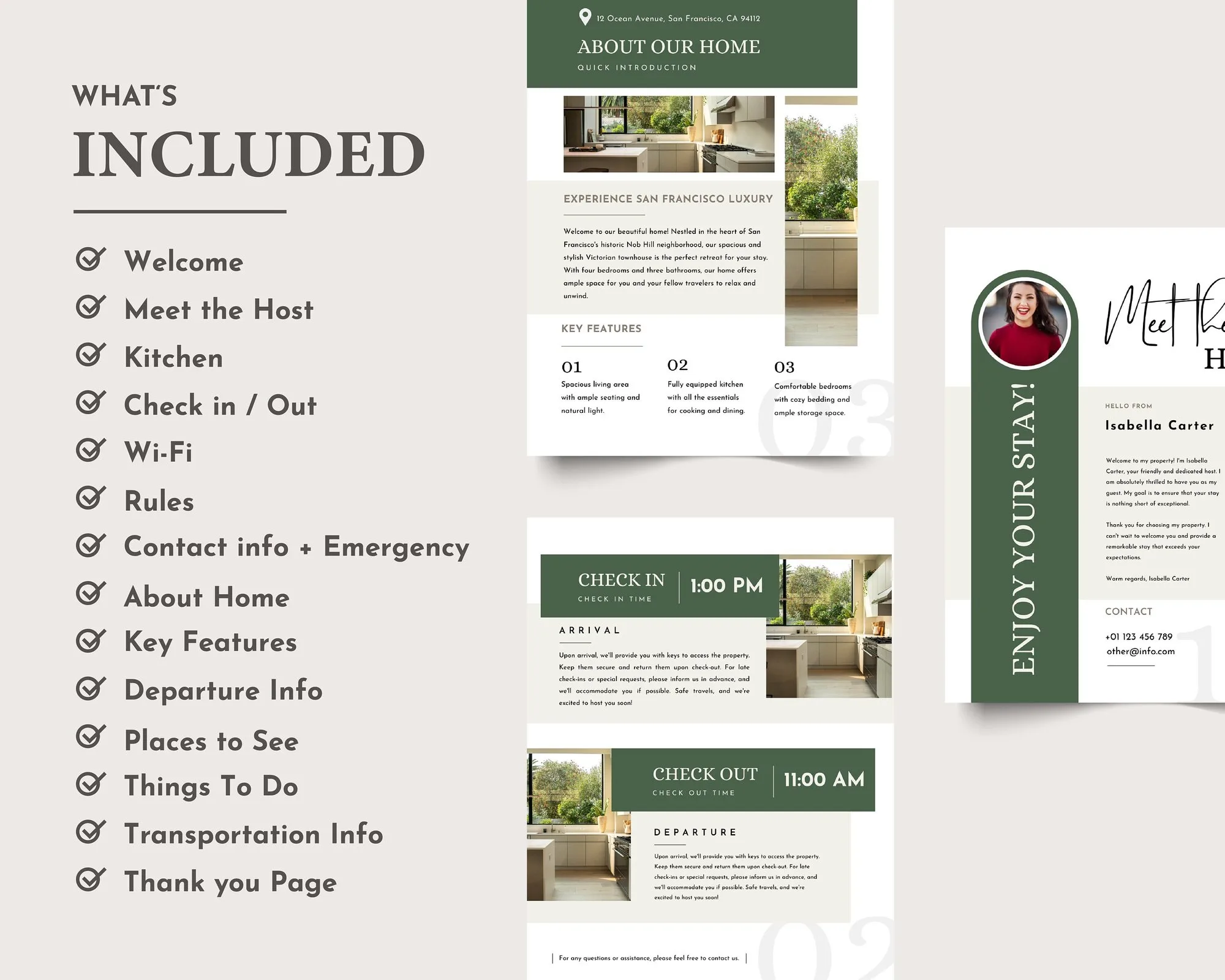 Vacation Rental Welcome Book Template – Airbnb Guest Guide – preview 2