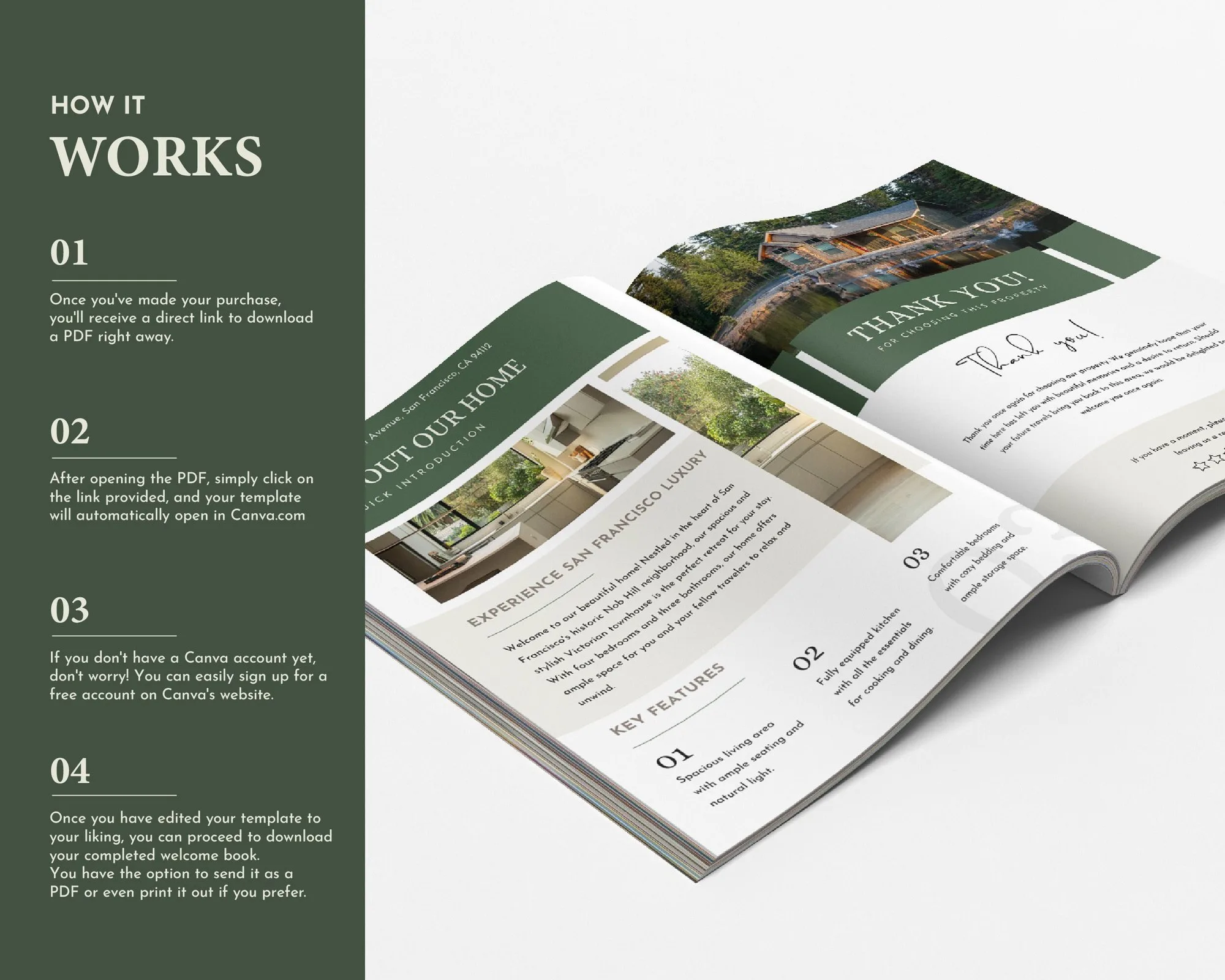 Vacation Rental Welcome Book Template – Airbnb Guest Guide – preview 4