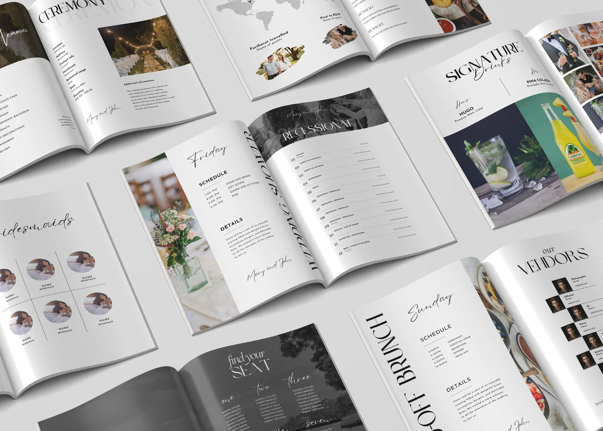 Wedding Magazine Template – Love Story Keepsake – preview 3