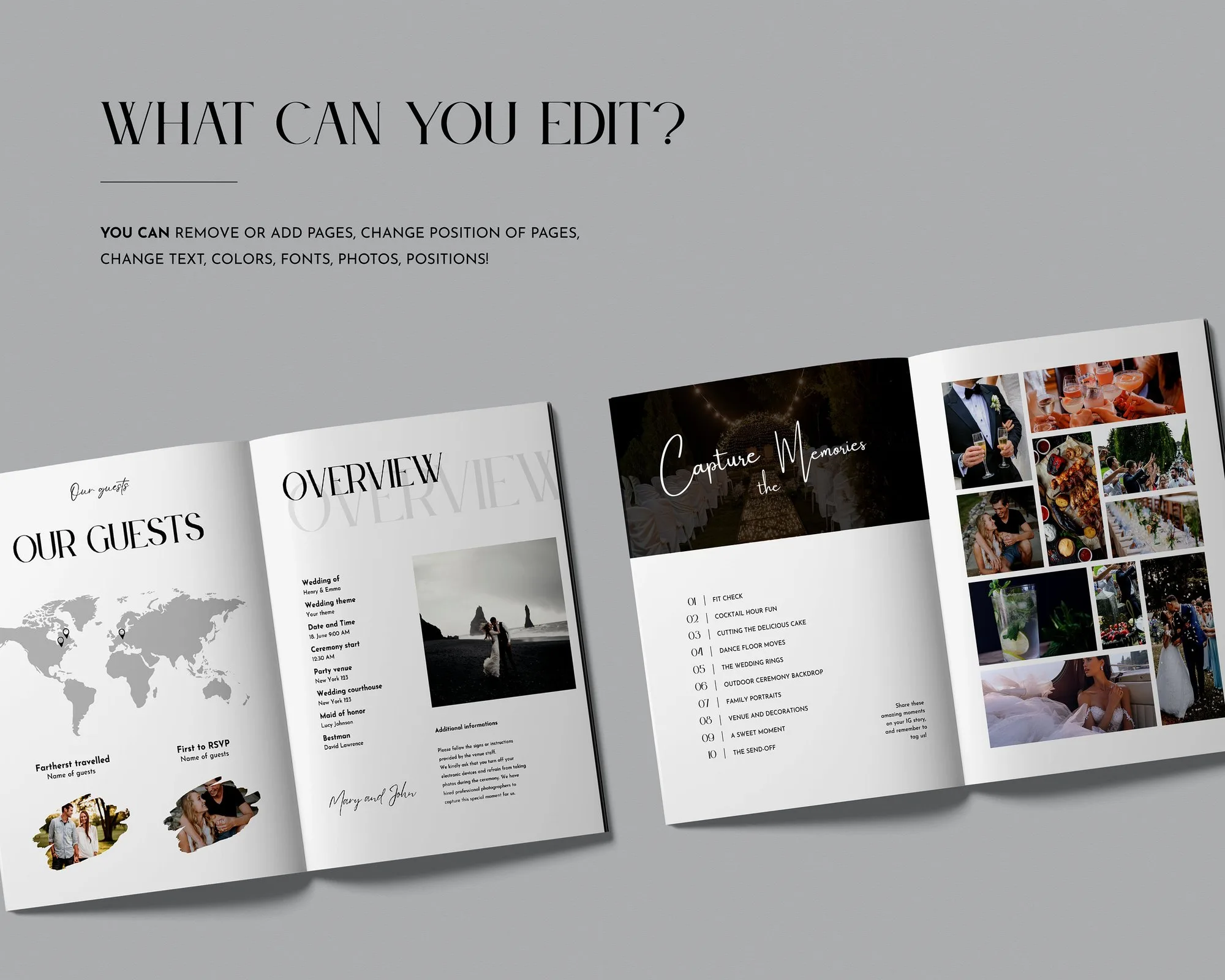 Wedding Magazine Template – Love Story Keepsake – preview 6