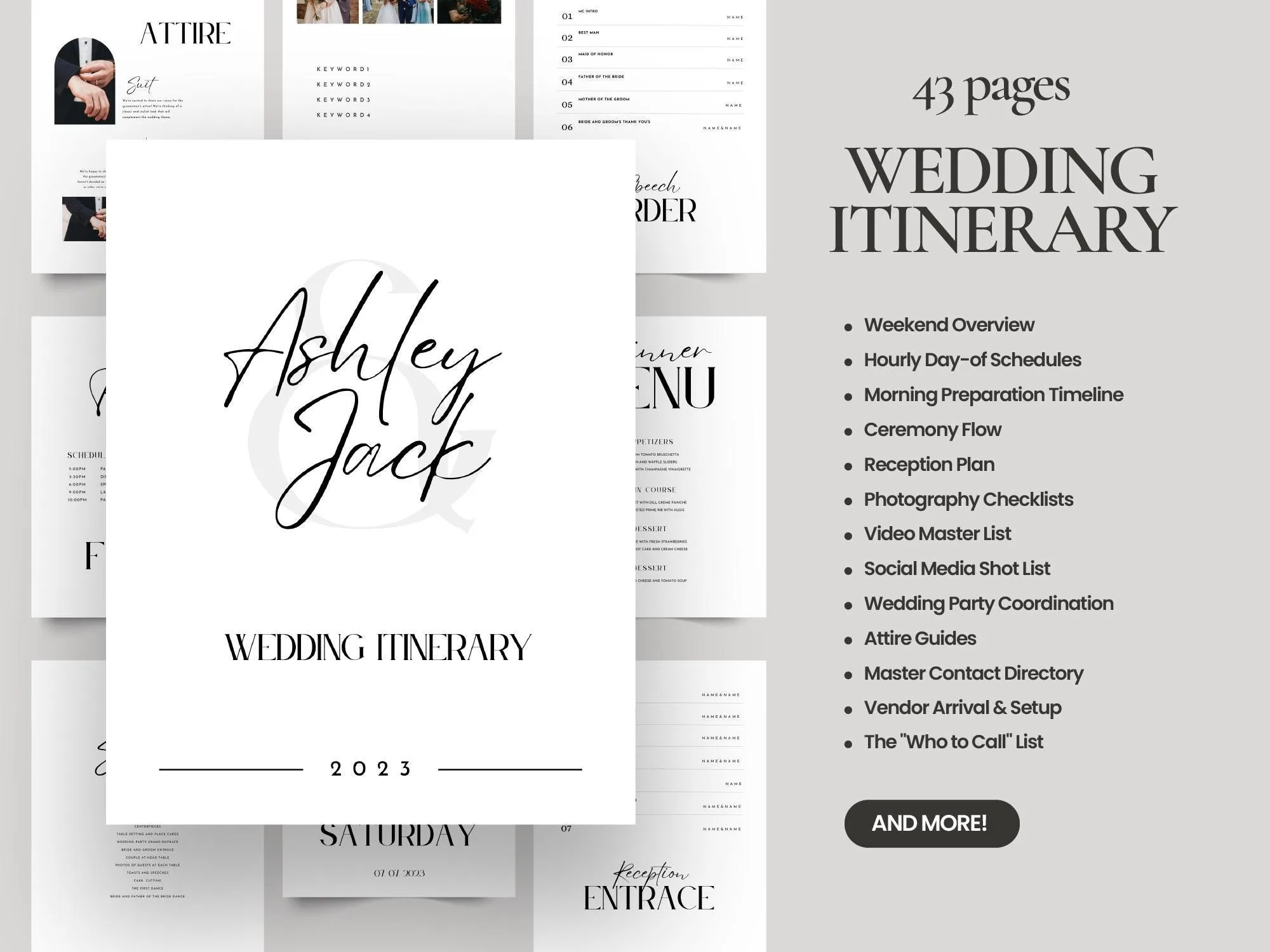 Printable Wedding Planner Binder – 420+ Pages – preview 3