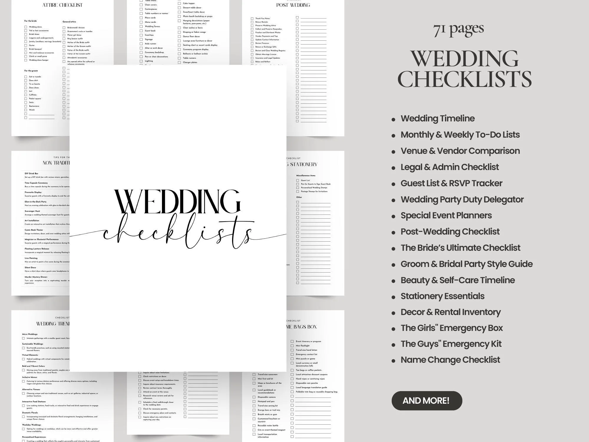 Printable Wedding Planner Binder – 420+ Pages – preview 4