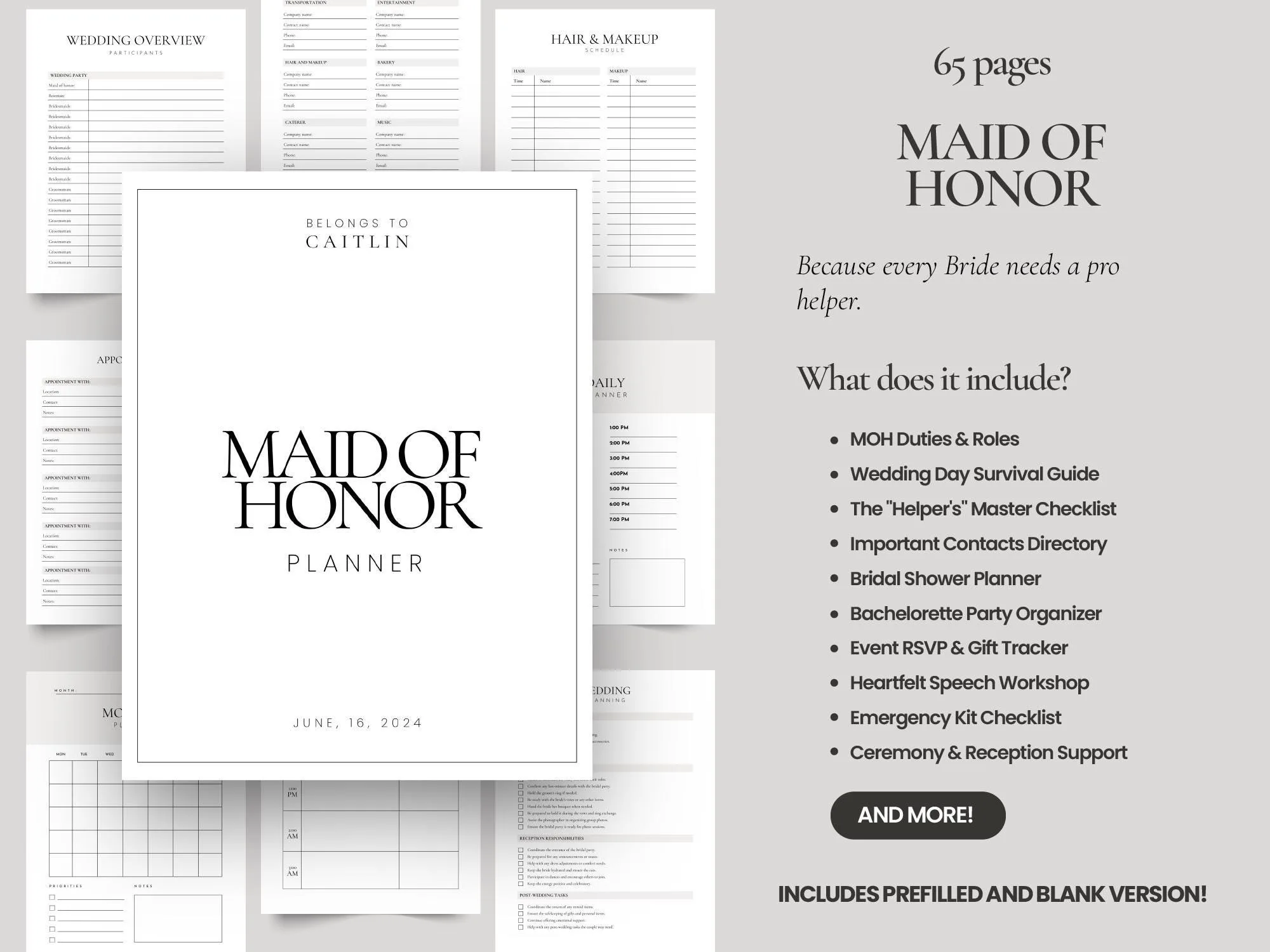 Printable Wedding Planner Binder – 420+ Pages – preview 5